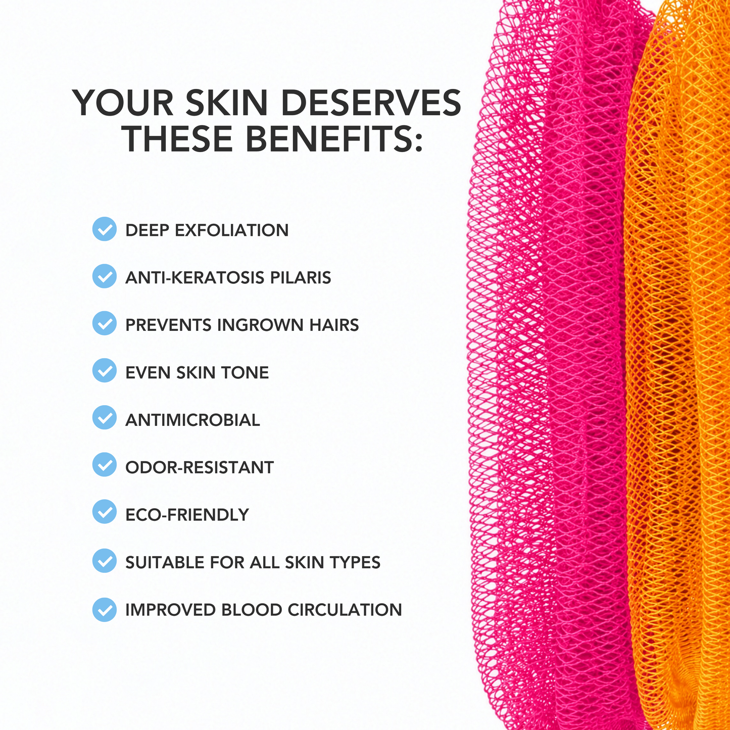 BOGO Exfoliating Body African Net Sponge