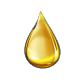 Golden oil drop